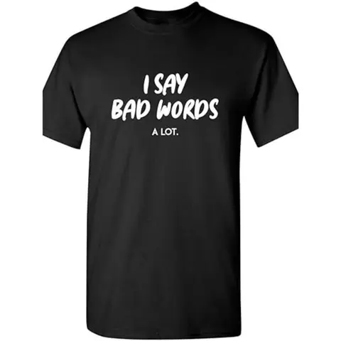 Men's 100% Cotton Classic Crew Neck Short-Sleeve T-Shirt - Humorous Decal, Sarcastic Graphic Novelty Tee, Slight Stretch, Regular Fit, Summer Menswear Top, Humorous Decal Men's Short-Sleeve T-Shirts