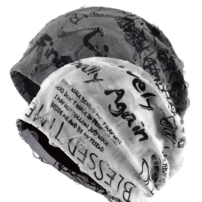 Fashion Hip Hop Beanies Hats For Men Women Spring Summer Thin Bonnet Gorras Unisex Streetwear Skullies Beanie Loose Style Hats