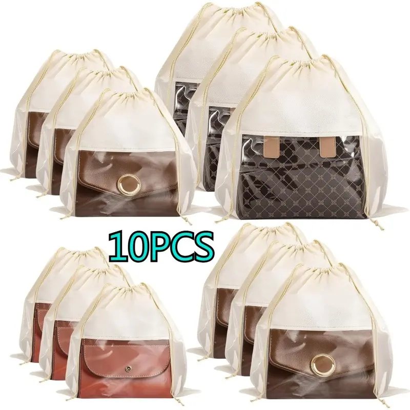 10 dust bags, bundle bags, storage bags and bundle bags, suitable for handbags, shoes, wallets and other items, Dustproof Storage