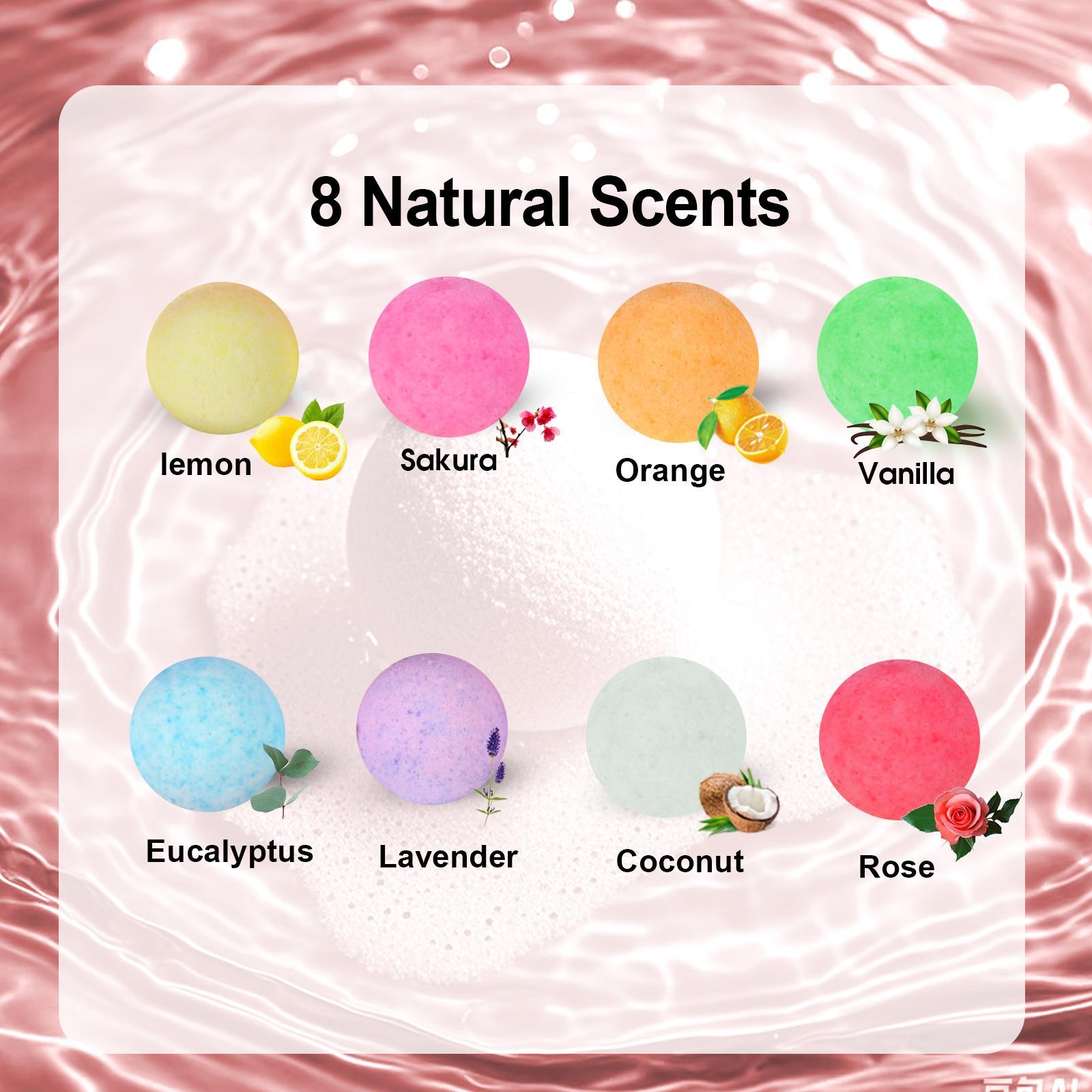 Bath Bombs for Women, 154pcs/box Individually Wrapped Handmade Bubble Bath Fizzes, Rich in Essential Oils, Best Gifts for Women, Mom, Wife, Girlfriend, Sister