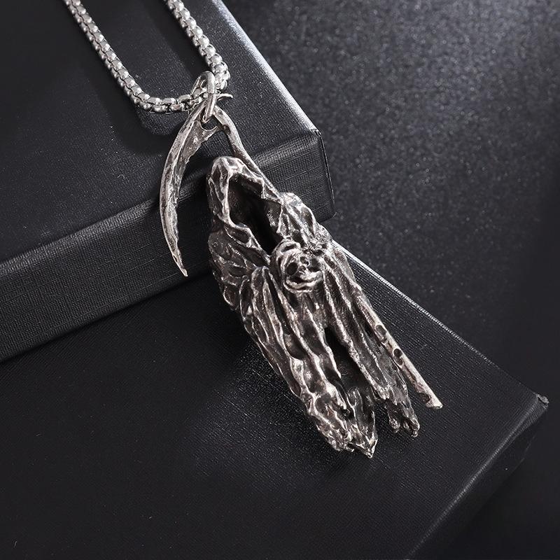 2026 New Minimalist Death Skull Pendant Necklace for Men & Women, Trendy Unisex Chain for Clubwear & Daily Versatile Jewelry