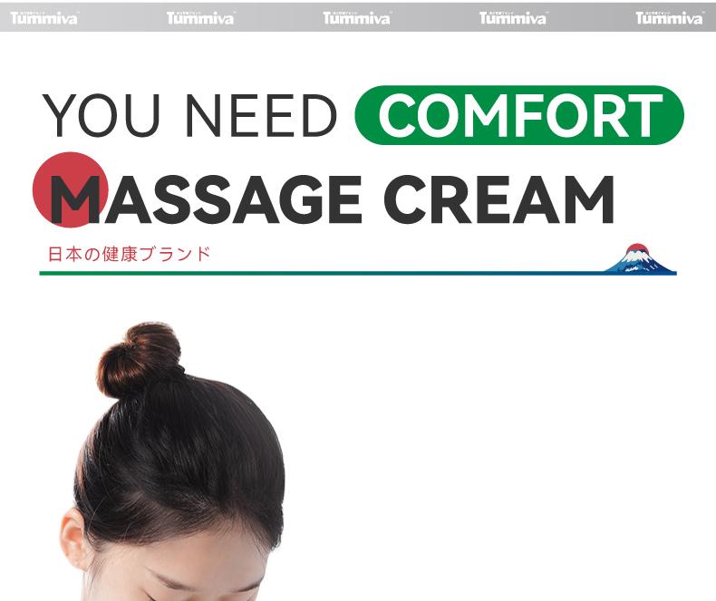 Tummiva Comfort Massage Cream for Digestive Wellness - Plant-Based for Stomach Pain Bloating Diarrhea & Bowel Noises - 30g Natural Herbal Relief