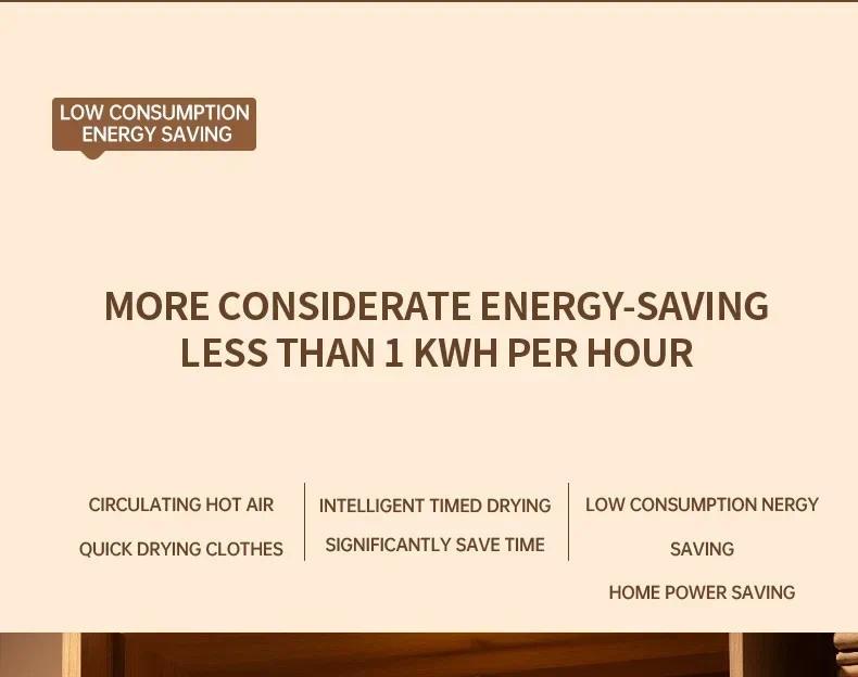 Mini Portable Folding Dryer with US Plug - Timing Function Energy Saving Three Colors - Space Saving for Business Travel Tourist Apartments Household Items Home Appliances