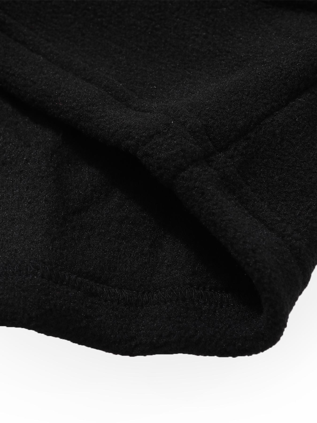 Women's Solid Drawstring Zip-Up Crop Jacket, Casual Long Sleeve Mock Neck Fuzzy Outerwear for Spring & Fall, Ladies Clothes for Daily Wear, Womenswear