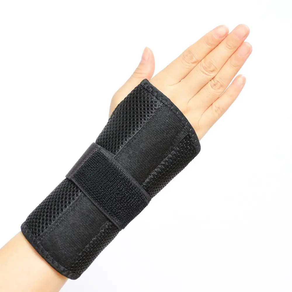 1PC Wrist Brace With 3 Adjustable Straps for Carpal Tunnel Night Support , Hand Brace with 2 Removeable Splint for Women & Men , Adjustable Wrist Support Splint for Right Left Hands for Left & Right Hand