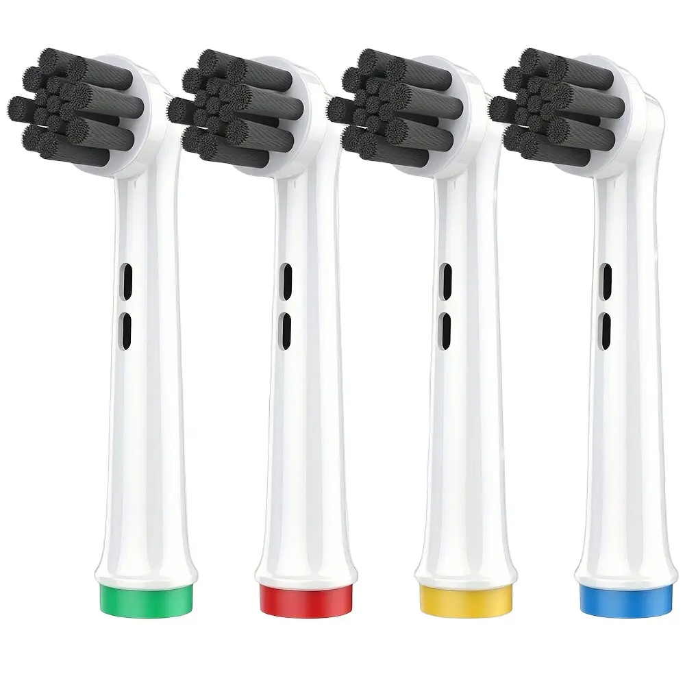 4/8 Pcs Replacement Electric Replaceable Toothbrush Heads Compatible with Oral-B, Cross-Action Bristles for Multi-Angle Deep Cleaning, Reaches Hard-to-Reach Spots, Soft Bristles for Gentle Oral Care