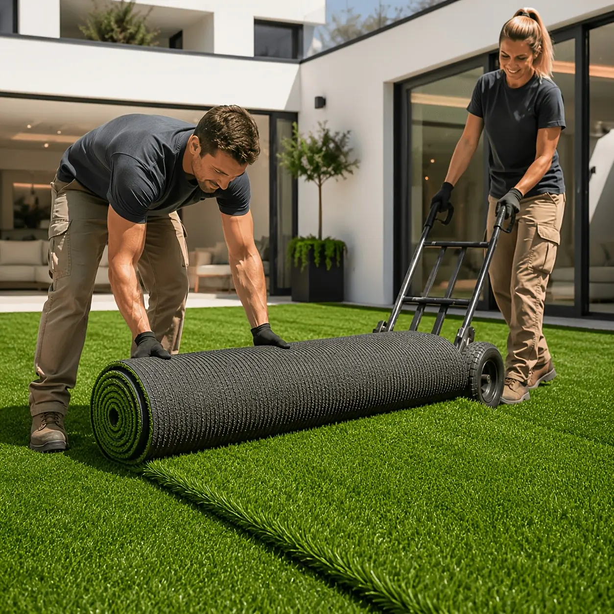 Artificial Grass Mat for Outdoor Use, Ideal for Garden, Balcony, Patio, Backyard, Poolside, Restaurant, Hotel, Home Decor, Christmas, Wedding