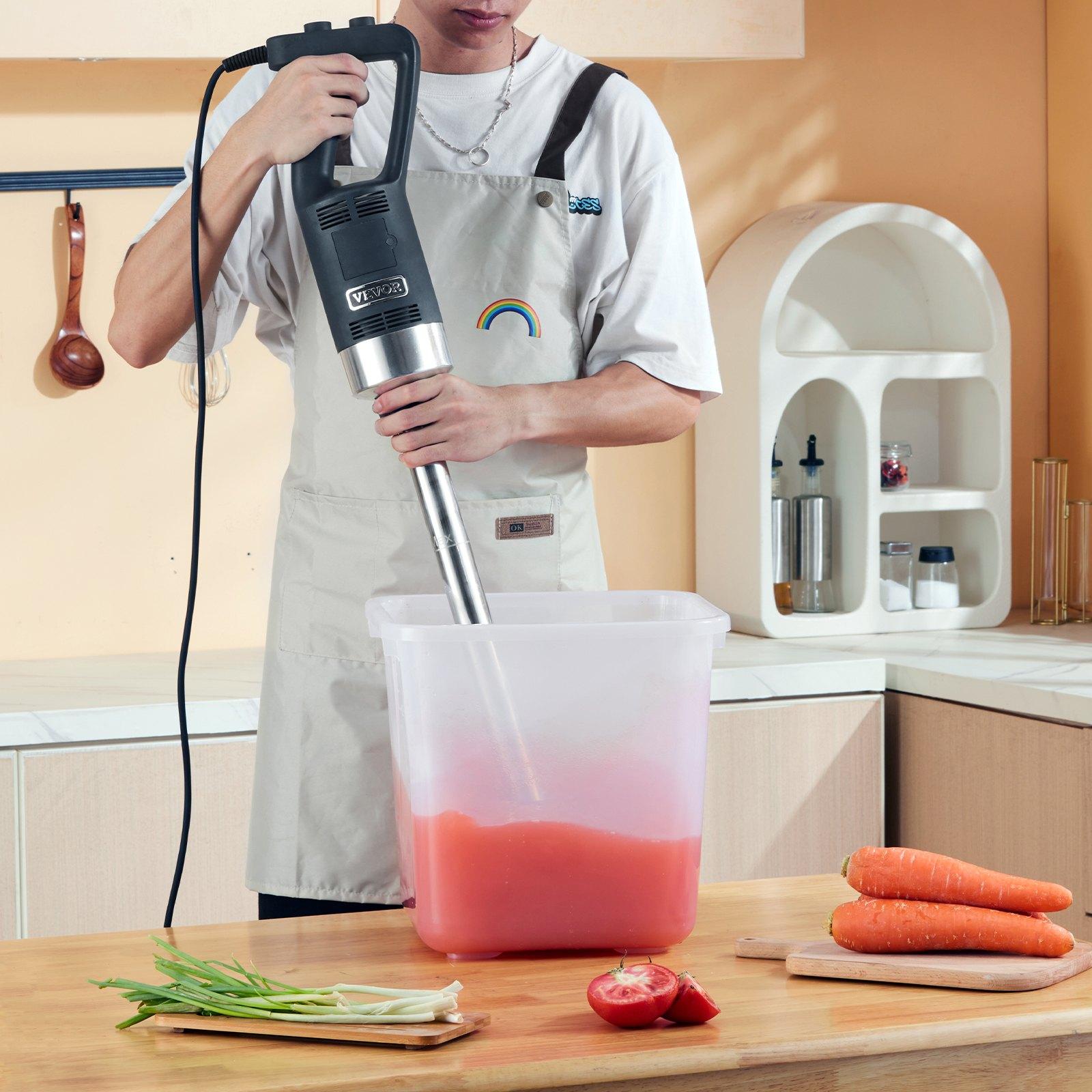 VEVOR Commercial Immersion Blender, 750W 20" Heavy Duty Hand Mixer, Variable Speed Kitchen Stick Mixer with 304 Stainless Steel Blade, Multi-Purpose Portable Mixer for Soup, Smoothie, Puree, Baby Food VEVOR Commercial Immersion Blender, 750W 20" Heavy Duty Hand Mixer, Variable Speed Kitchen Stick Mixer with 304 Stainless Steel Blade, Multi-Purpose Portable Mixer for Soup, Smoothie, Puree, Baby Food