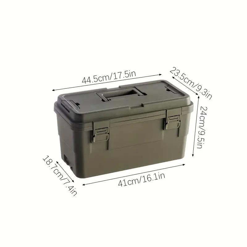 Waterproof Multi-Functional Tool Box, Stackable & Connectable Design, Ideal for Home, Car, Outdoor Use, Durable Organizer Solution, Toolbox