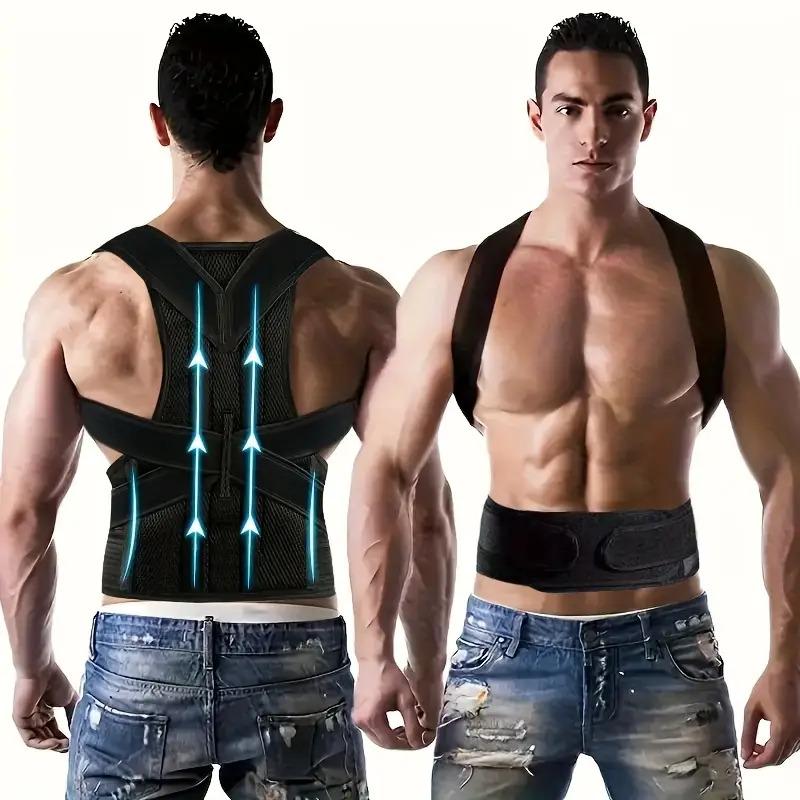 Adjustable Back Support for Men and Women Casual Posture Corrector with Upper and Lower Back Stabilization Waist Stability and Breathable Mesh Design Healthcare Heavy Weight Lifting Wrist Straps Adjustable Back Support for Men and Women Casual Posture Corrector with Upper and Lower Back Stabilization Waist Stability and Breathable Mesh Design Healthcare Heavy Weight Lifting Wrist Straps