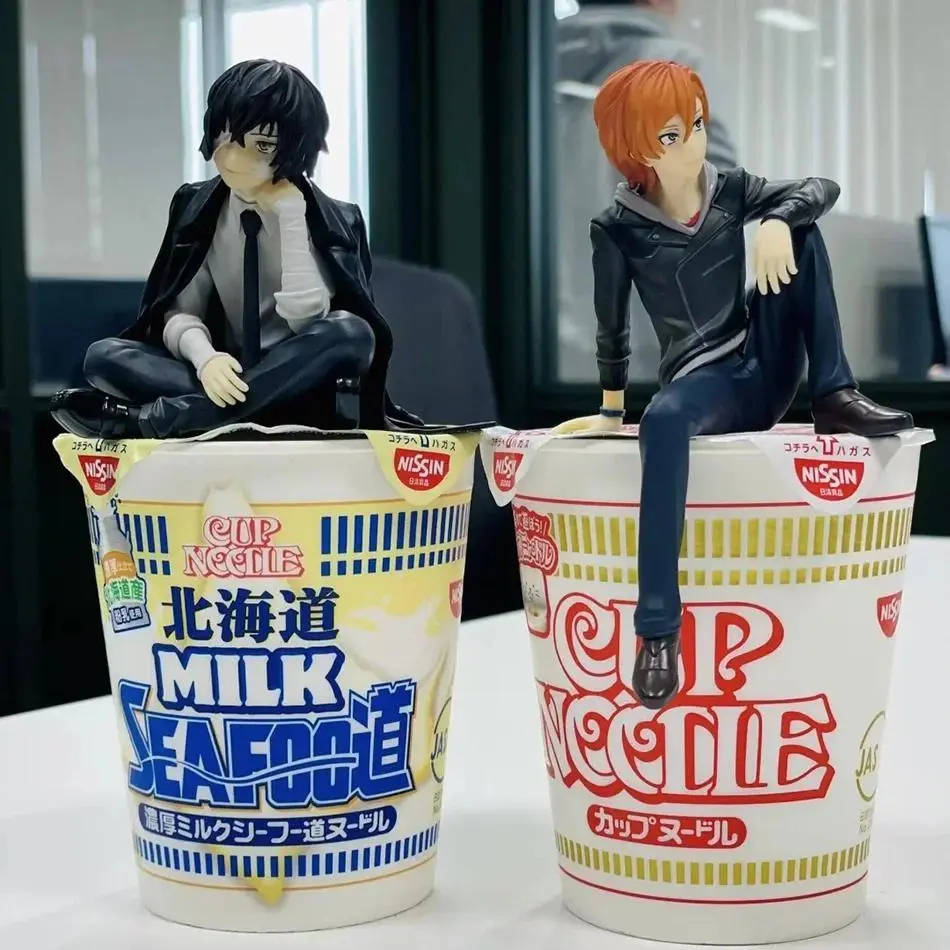 Japanese Anime Dazai Osamu Nakahara Chuuya Figurine Bungo Stray Dogs Action Figures Model Collection Peripheral Birthday Gifts