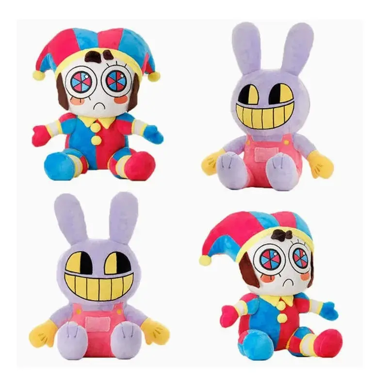 2026 New The Amazing Digital Circus Pomni Jax Plush Toy Anime Cute Theater Rabbit Doll StuffedCartoon Clown Christmas Kids Gifts