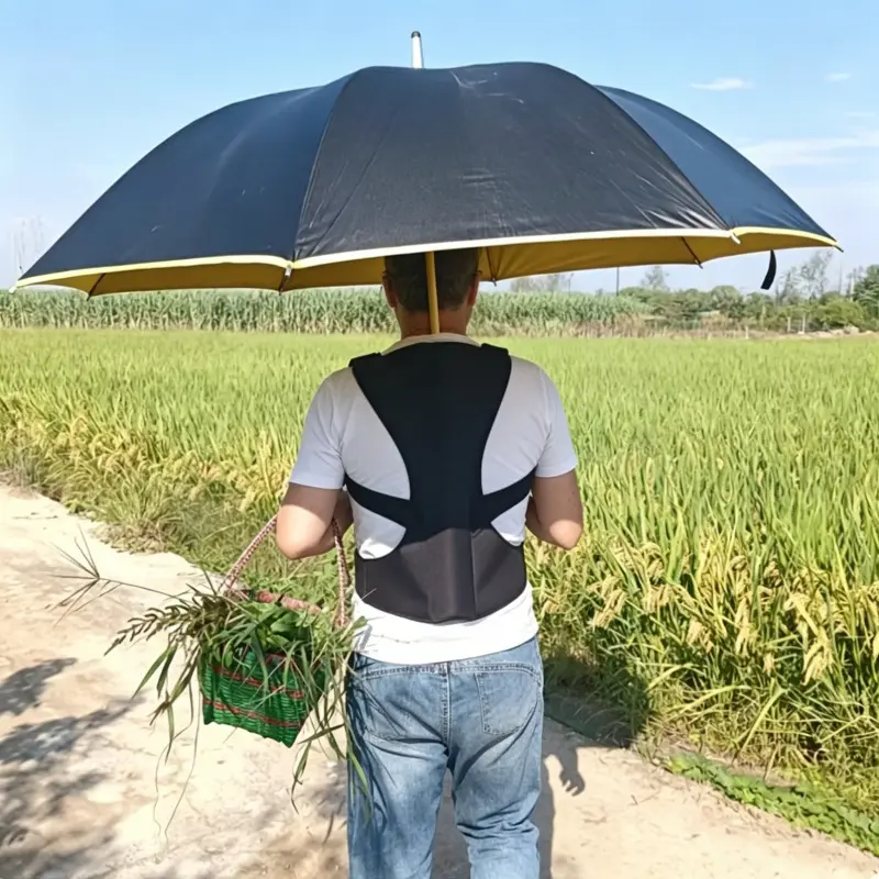 1pcAdjustable Backpack Umbrella Strap- Hands-Free Umbrella Strap& Secure and Easy to Wear, Durable, Lightweight and Comfortable, Ideal for Farming, Fishing, Photography, (Suitable for Long Straight-Handle Umbrellas) Non-Food Direct