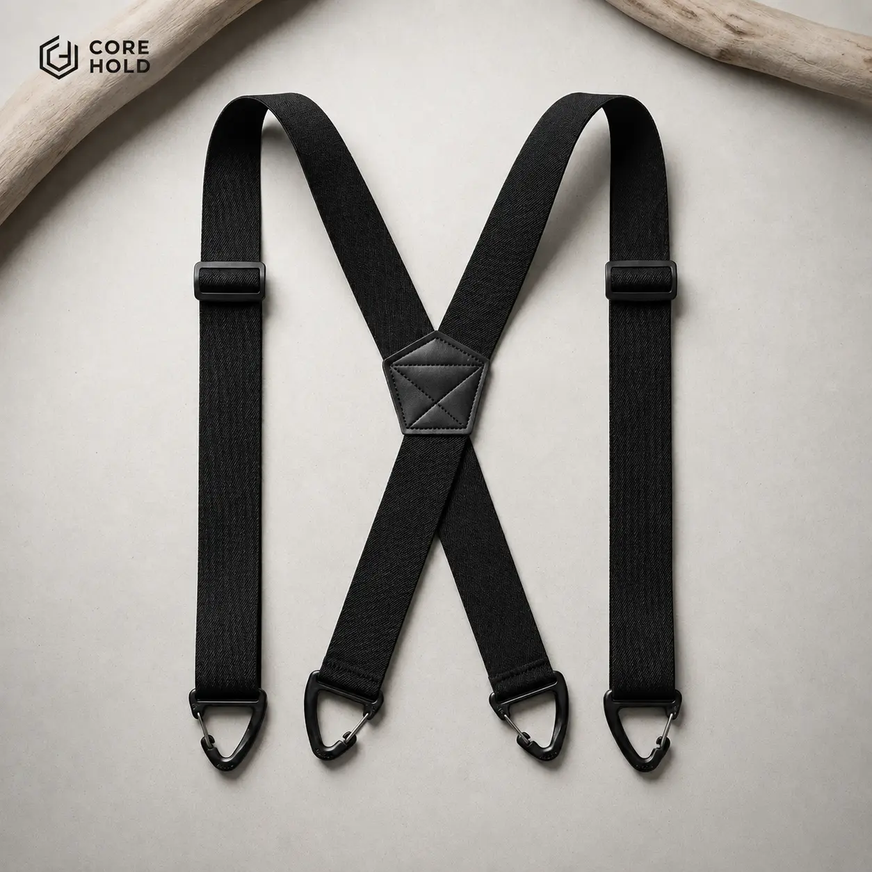 1.5" Wide Hidden Under Clothing X-Back Suspenders Heavy Duty Work Braces for Men & Women