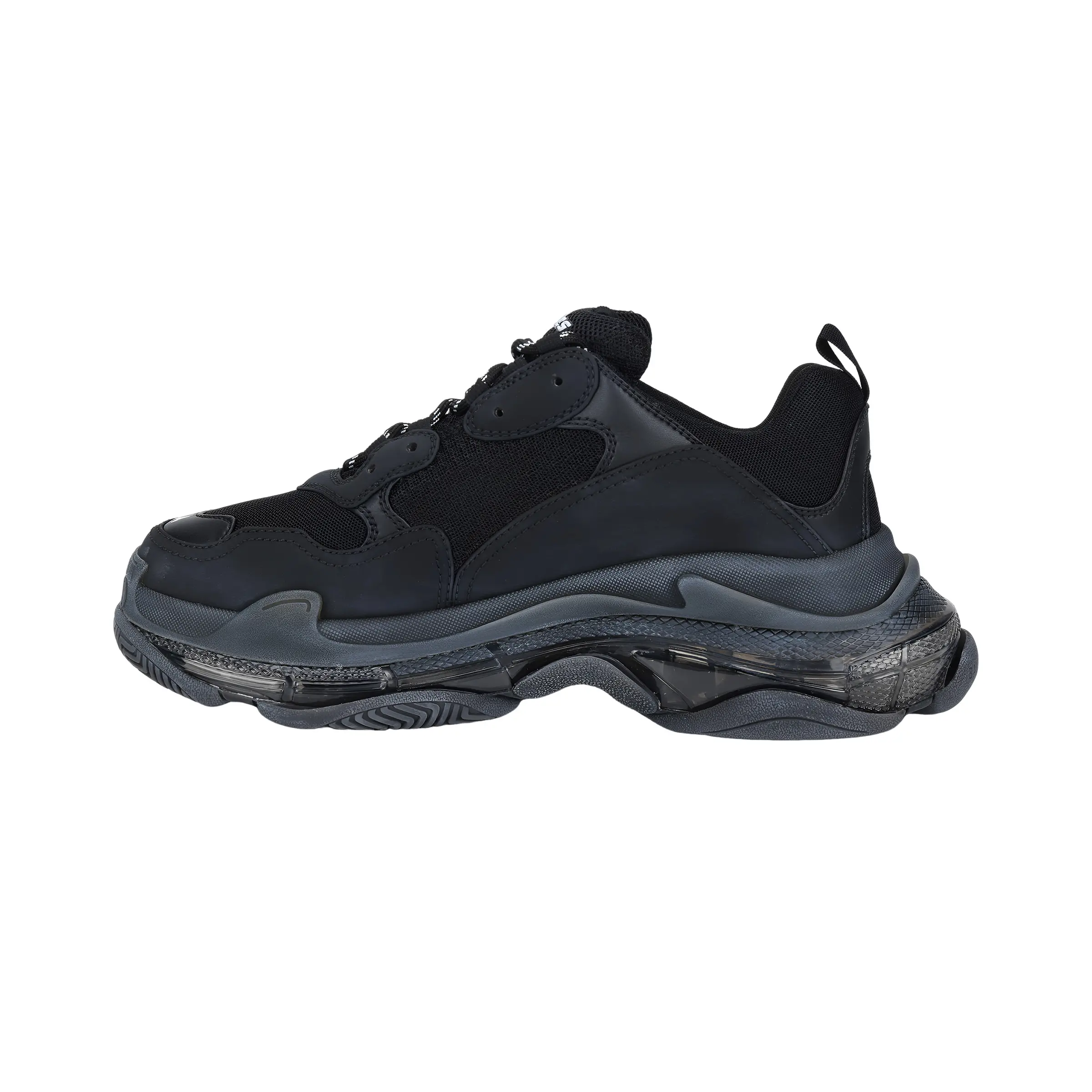 Balenciaga Triple S Original Comfort Low-Top Dad Shoes for Men in Black Verifiable, with credentials and supporting global authentication