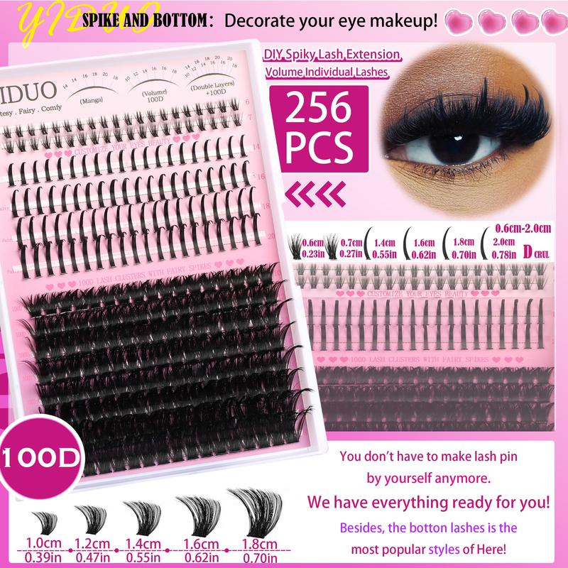 Individual False Eyelashes Kit, 60D/80D/100D Mixed Length Eyelash Extensions Kit, Self Grafting Curl Eyelashes, Eye Makeup Enhancement False Eyelashes, Cosmetic, Eyelash Set #TOP PICKS