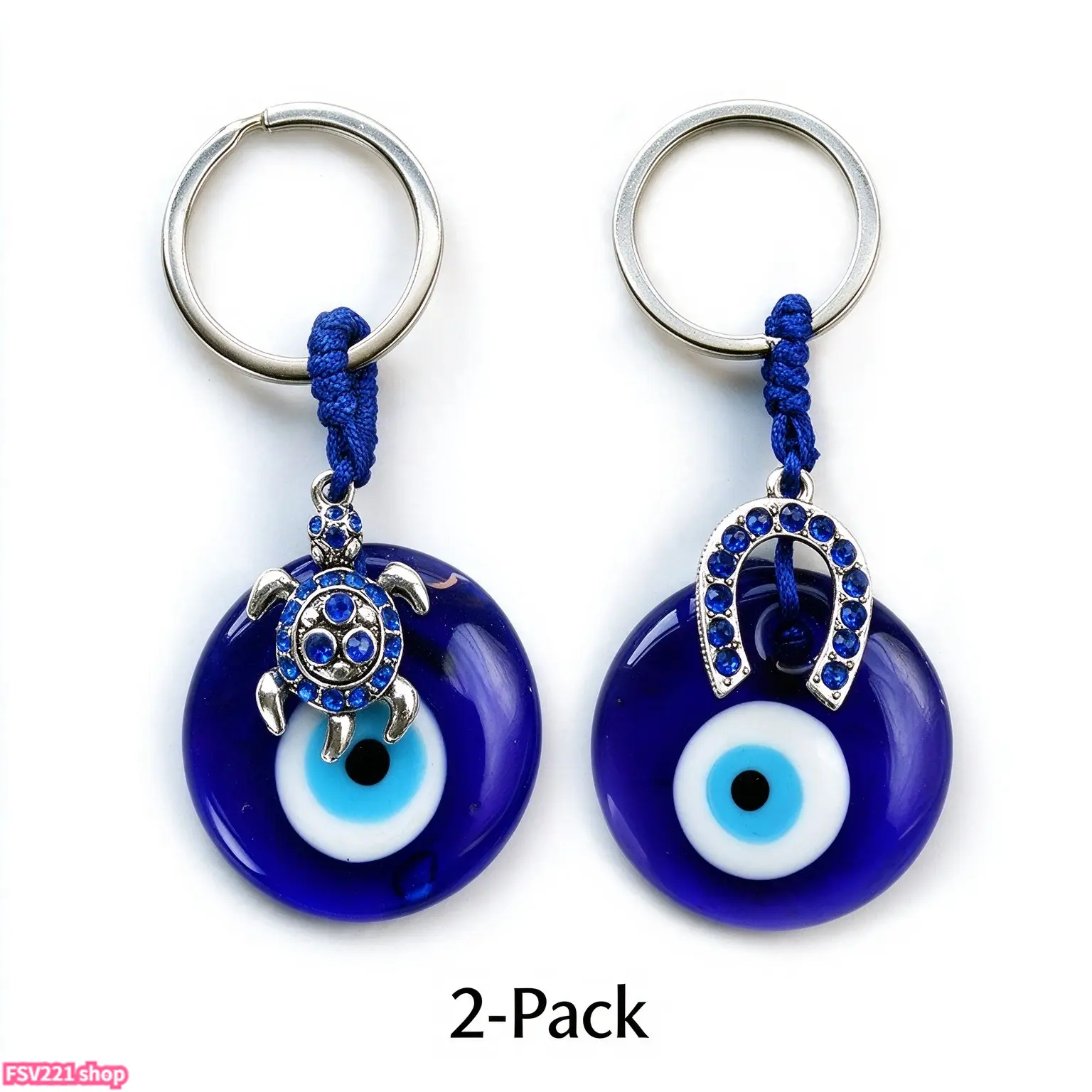 1/2pcs 2026 Unisex Cute Evil Eye & Turtle Design Keychain, Trendy Vintage Key Fob & Key Holder for Car Keychain, Charm, Chic Accessories As Gift for Friend, Keychains For Women, Vintage Vibe