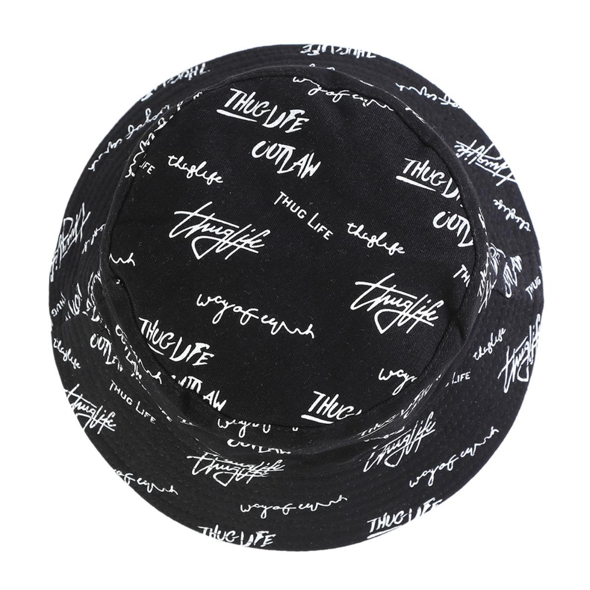 AWAYTR Unisex Double-Sided Fisherman Hat Summer General Sun Hat Trendy Letter Printing Wide Basin Hat Hip Hop Bucket Hat Outdoor AWAYTR Unisex Double-Sided Fisherman Hat Summer General Sun Hat Trendy Letter Printing Wide Basin Hat Hip Hop Bucket Hat Outdoor