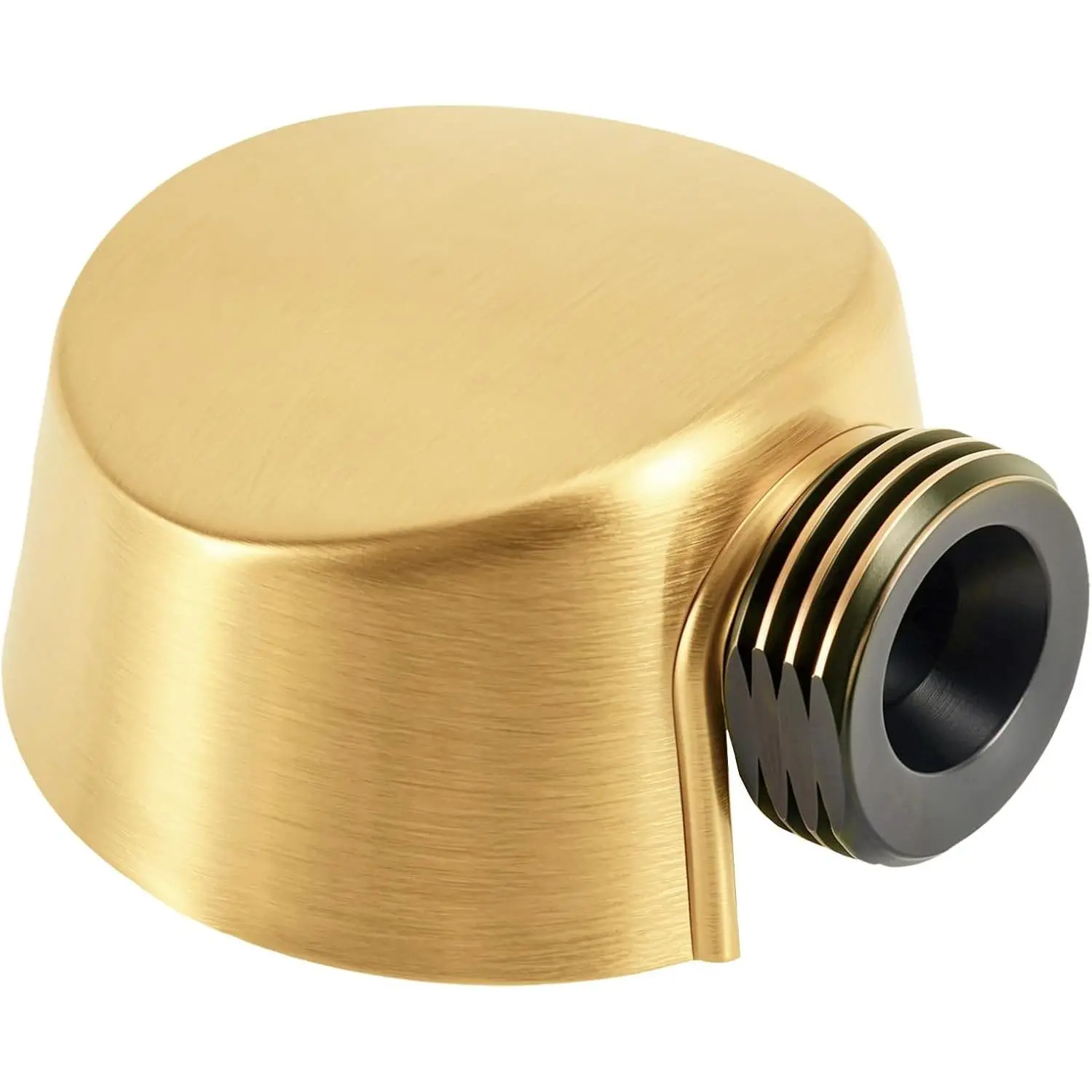 A725BG Brushed Gold Handheld Shower Connector Drop Ell–1/2-Inch IPS Wall Mount Replacement Part, Corrosion-Resistant,Seal Leak-Proof & Easy DIY Installation for Home Bathroom Upgrade