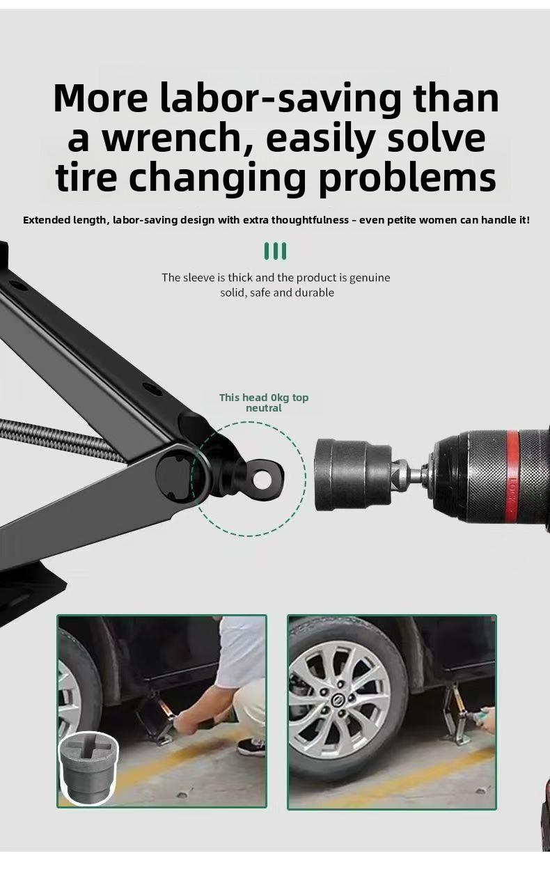 Labor-Saving Socket Wrench, High-Hardness Electric Wrench, Tire Removal Socket, Compatible with Flashlights basin spring clamp plier 14 in 1 3 tool sink m driver pipe quick release ratchet bathroom plumbing installatio hex knob design knuckle spreader