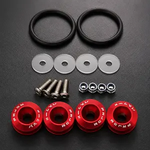 Quick Release Latch Kit with Locking Washer & Hood Pins, Universal Fit for Cars Trucks SUVs. Streamlines Bumper Trunk Lock Installation, Enhances Safety for Front Rear Bumpers & Hood Accessories.