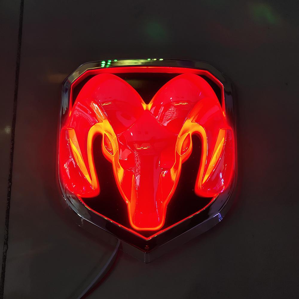 Luminous Emblem  Emblem Light Front Ram Luminous Emblem RAM Luminous  Emblem Sticker Sheep Head Rear Tail Emblem Suitable for Dodge  side mirror carbon  fiber  wrap evil eye  Reusable Magnetic Sun Shade for Vehicles  logo Car