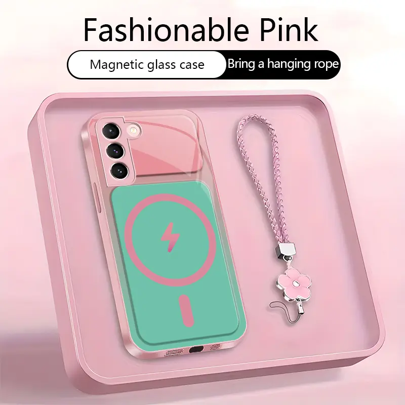 For【Galaxy S21 5g】Dopamine Contrast Color Magnetic Phone Case, Newly Upgraded Magnetic Design, Full Lens Protection, Anti-Fall & Wear-Resistant, No Paint Peeling-XS9527