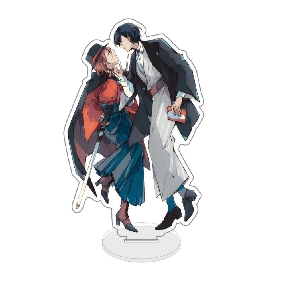 Diy Bungou Stray Dogs Dazai Osamu Anime Peripheral Figure Show Transparent Acrylic Stand Model Desktop Ornament Originality Gift
