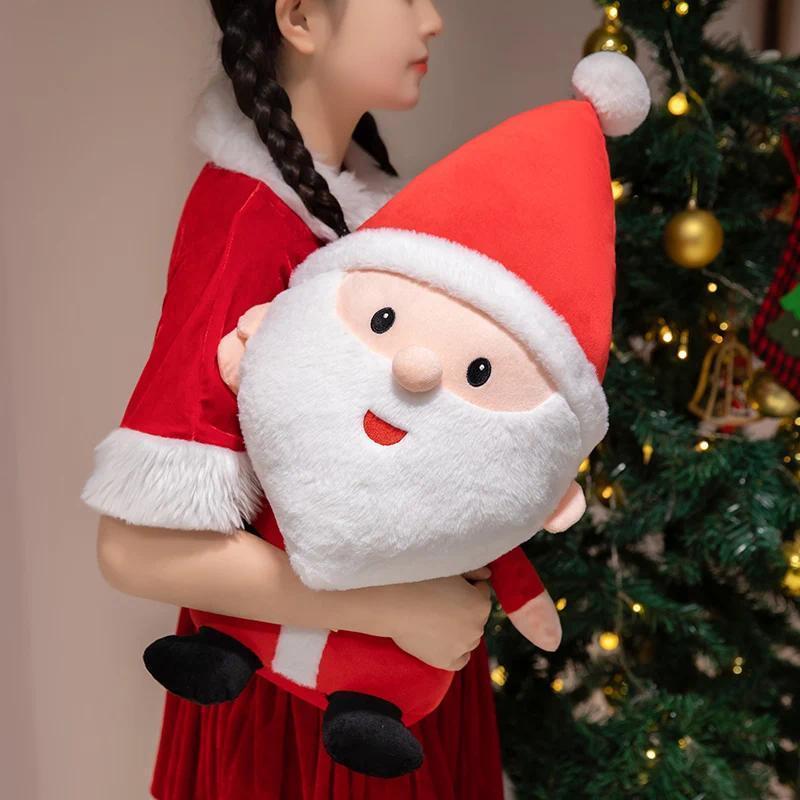 Cute Santa Claus & Elk Snowman Gingerbread Man Plush Toys Stuffed Animal Doll Christmas Gifts For Children Kids Home Decoration