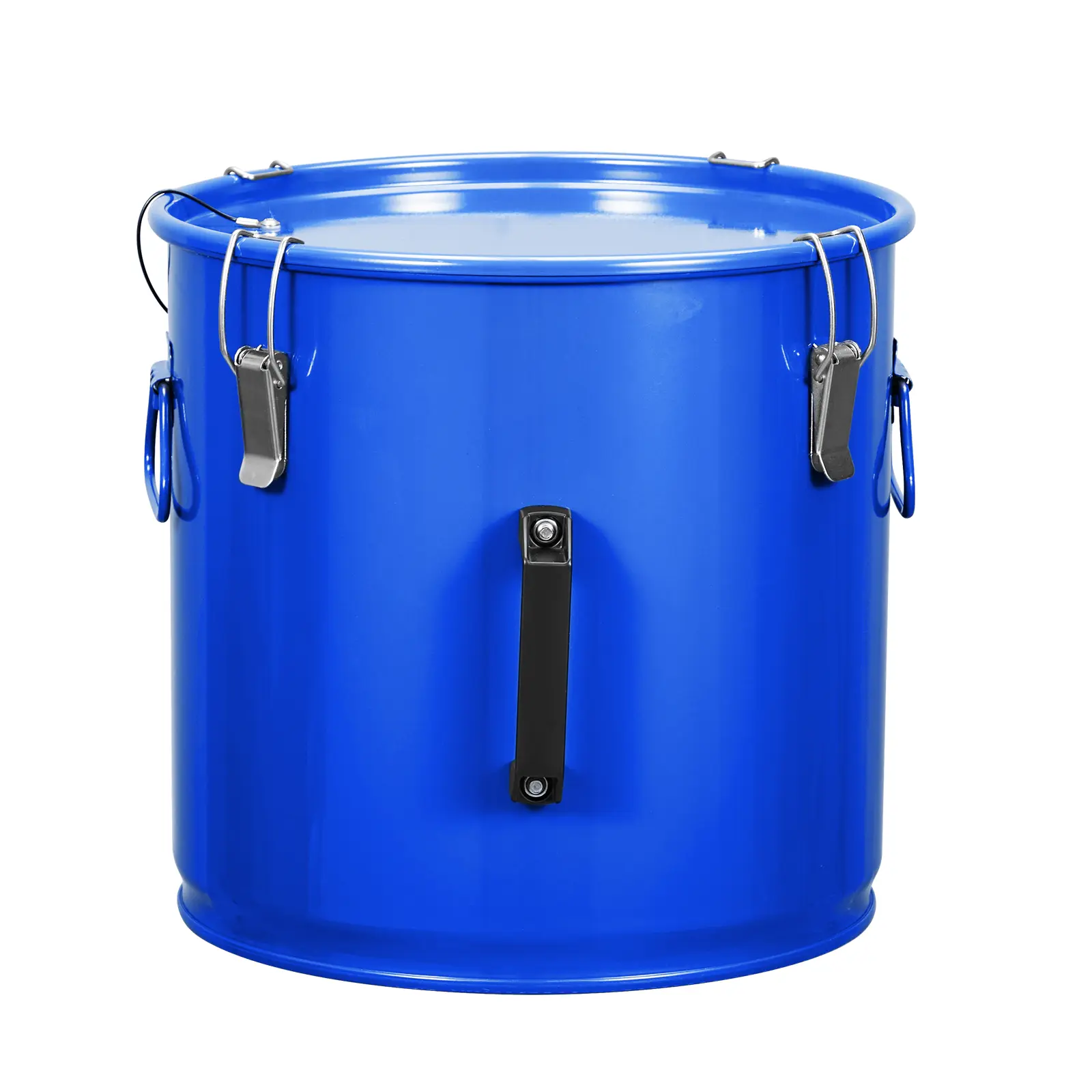 8 Gallon Steel Grease Bucket with Lock Clips – Rust-Proof, Includes Filter Bag – Commercial-Grade Oil Storage & Transport for Kitchens