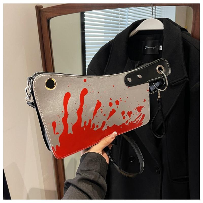 Women's High-end, Creative And Personalized Bags, Halloween Kitchen Knife Clutch, Hand-carrying Cross-body Bag