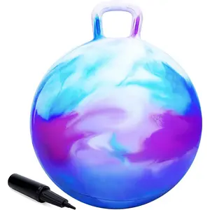 Upper Rider Hopper Ball for Kids, Jumping Toys for Kids Ages 4-8, 18" Bouncy Ball with Handle, Hopping Ball Birthday/Easter Gift Cloud