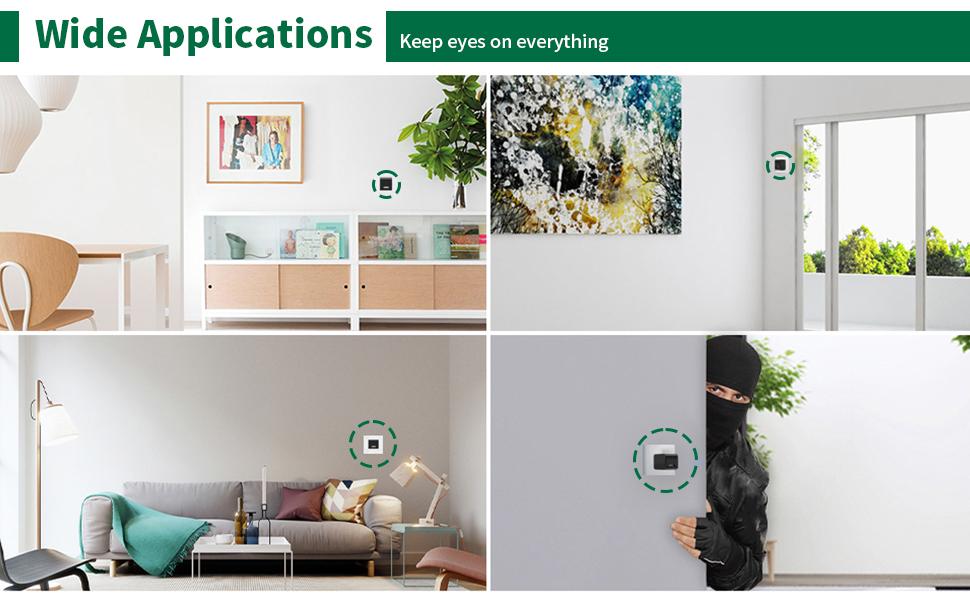 Mini Camera1080P Nanny Camera Small Security Camera with Night Vision and Motion Detection for Indoor and Home, No WiFi (64G)