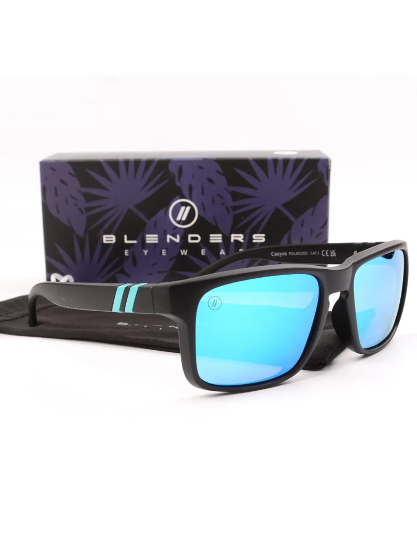 1pcs Polarized Blender Square Sunglasses, Unisex Cycling Fashion Eyewear Frame, Casual Style, All Seasons, PC Material