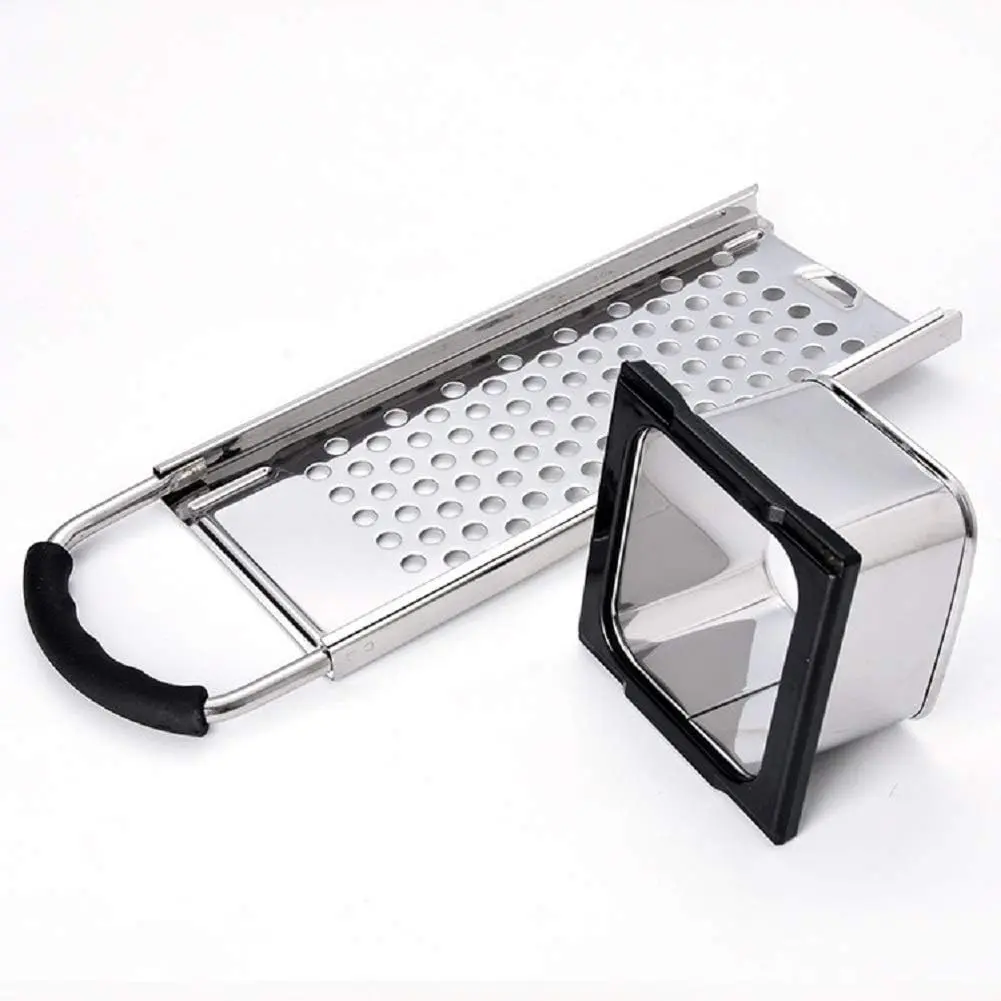 Stainless Steel Spaetzle Maker Homemade Noodle Dumpling Making Tool with Safety Pusher and Comfortable Rubber Handle