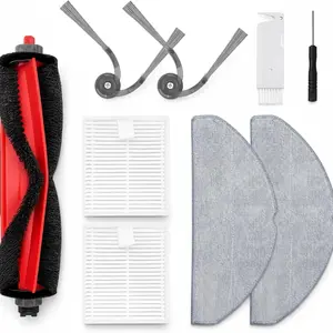 Roborock Q7 M5 Replacement Parts, Includes Main Brush, Side Brushes, Hepa Filters, Microfiber Pads, Compatible with Q7 M5/l5 Models