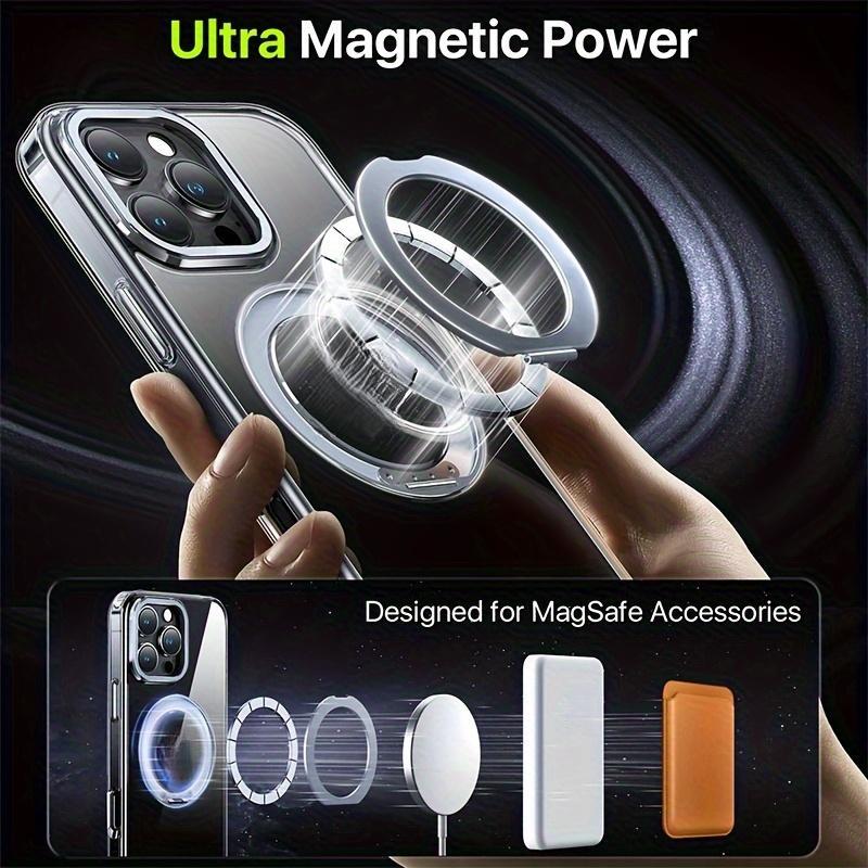 Magnetic Kickstand Phone Case Compatible with iPhone 17 Pro and iPhone 16Promax 15pro 14 13 Pro Max, with 360 ° Rotating Stand Holder, Magnetic Adsorption and Shockproof Prot