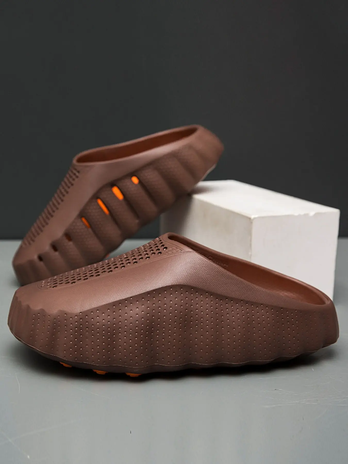 Unisex Fashion Sandals, Summer New Slip-On Slide Shoes, Colorblock Design, Comfortable Eva Sole, All-Seasons, Indoor & Outdoor Use, Summer Slides