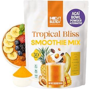 Mix For Blender Freeze Dried Powder for Healthy Smoothies, Smoothie Bowls, Shakes, Cream Machine, Oatmeal, Yogurt Baking Vegan, Gluten Free, No Added Sugar Rich in Antioxidants, Fiber Vitamins