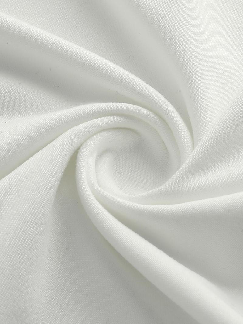 Women's Slim Fit Round Neck Long Sleeve Elastic Tee, Sexy Crop Top for Fall, Fashionable Ladies' Long Sleeve Shirt