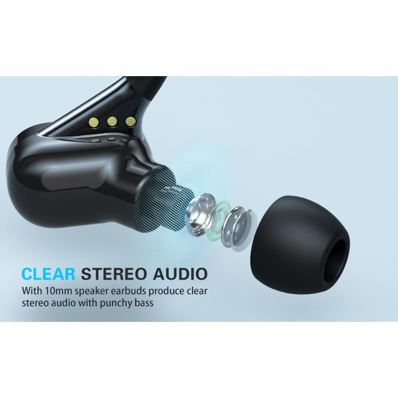 Earbuds Wireless Bluetooth Headphones, with Mic, True in-Ear Noise Cancelling, IPX65 Waterproof, LED Display Touch Control, for Sport/Work- Black Earbuds Wireless Bluetooth Headphones, with Mic, True in-Ear Noise Cancelling, IPX65 Waterproof, LED Display Touch Control, for Sport/Work- Black