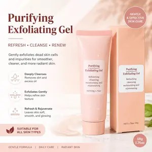 2-Piece Purifying Exfoliating Gel, Deeply Cleanses Skin, Removes Dirt and Excess Oil, Ideal for Daily Skincare Routine