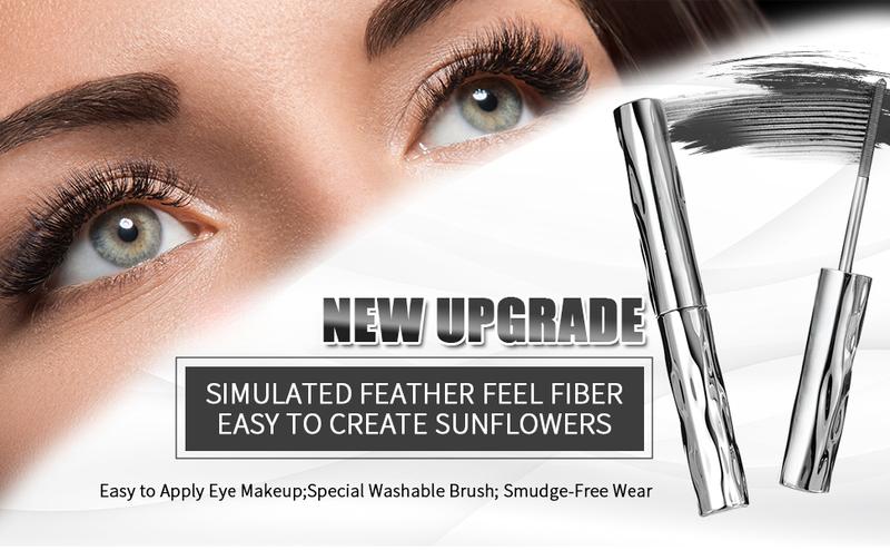 Fiber Mascara 4D Silk Fiber Eyelash Extension Waterproof Long Lasting Curling Lengthening Thickening No Smudge Silicone Brush for Women Fiber Mascara 4D Silk Fiber Eyelash Extension Waterproof Long Lasting Curling Lengthening Thickening No Smudge Silicone Brush for Women