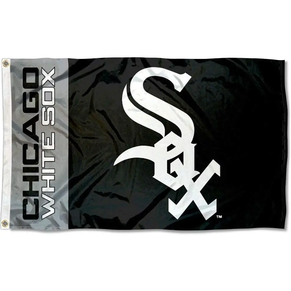 Chicago White Sox Nation Official 3x5 ft Waterproof Stitched Flag Banner, Lightweight Collectible for Flagpole, Garden, Outdoor Party Use; Wall Display Compatible