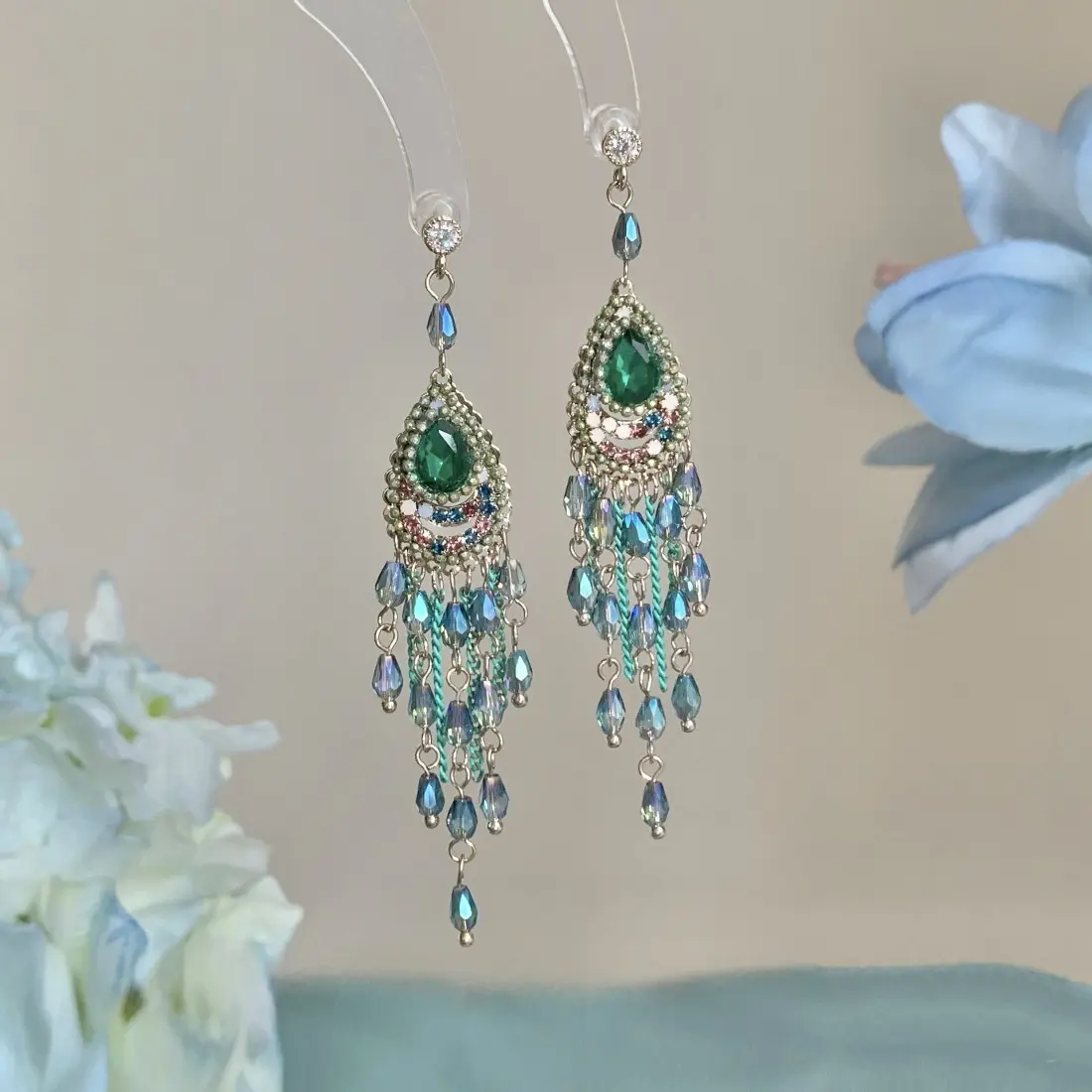 Boho Fringe Stud Earrings for Women, Vintage Statement Earrings with Intricate Retro Design, Elegant Lightweight Fashion Jewelry, Artisan Inspired Bohemian Earrings for Festival, Vacation, Party, Daily Wear & Gift for Her