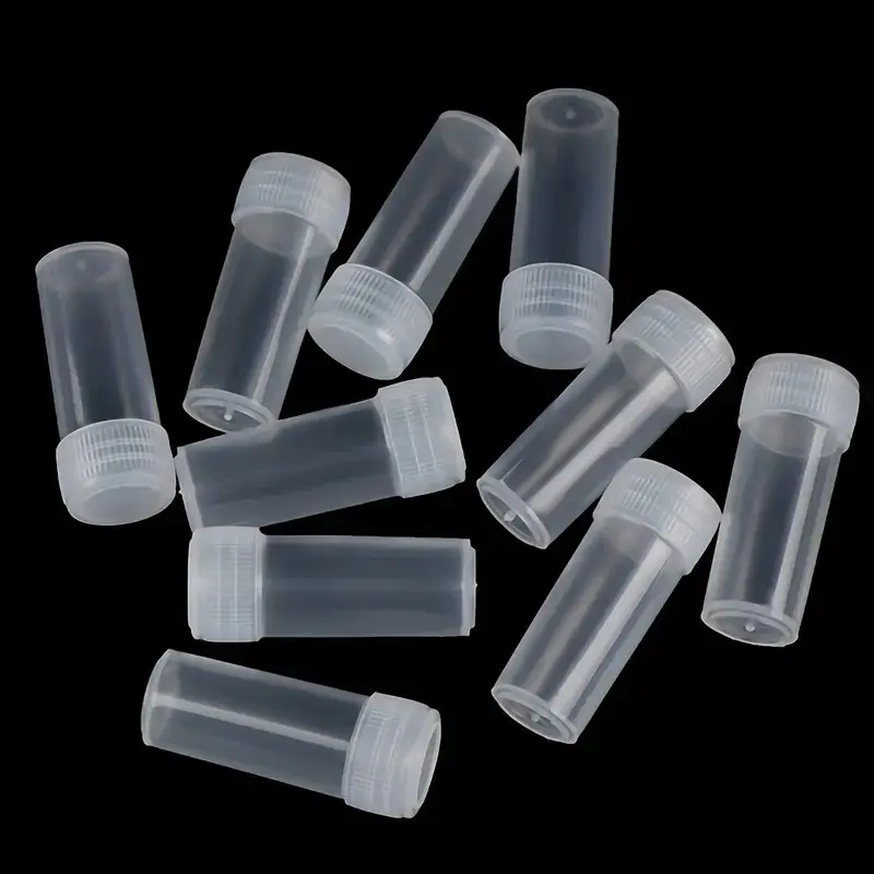 50pcs Plastic Bottles Plastic Container Refillable Design Reservoir Powder Dispensing Bottles Needle Empty Bottles for School Chemistry Supplies Versatile Dispenser Bottle