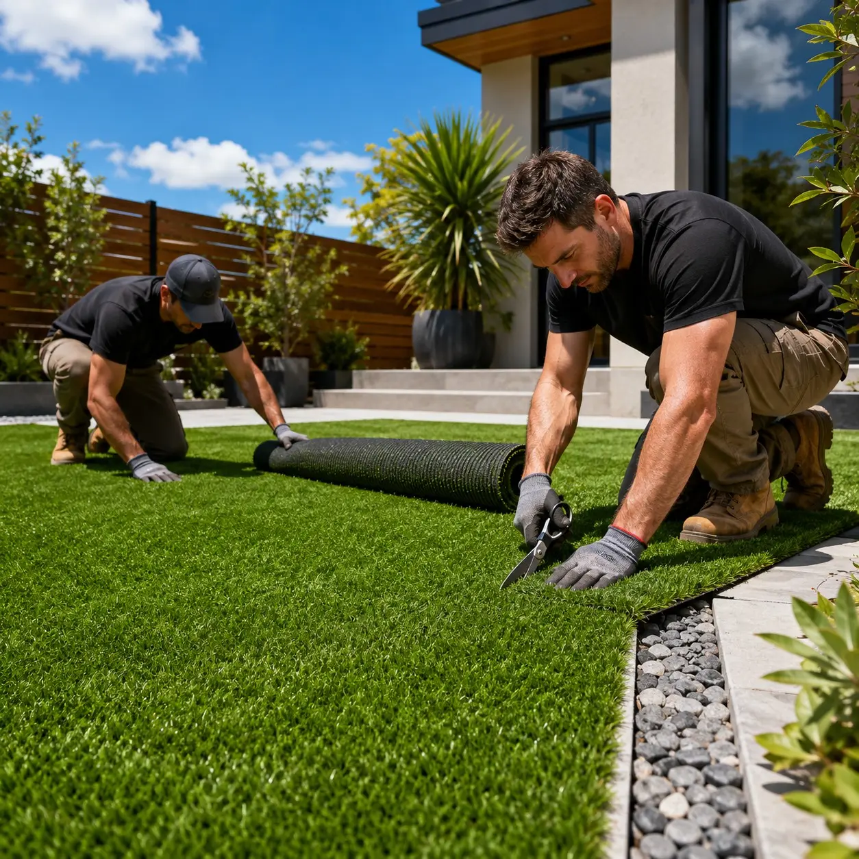 Thick Outdoor Artificial Grass Carpet, Soft and Fluffy, Natural Layered Design, Backing, Ideal for Balconies, Gardens, Events