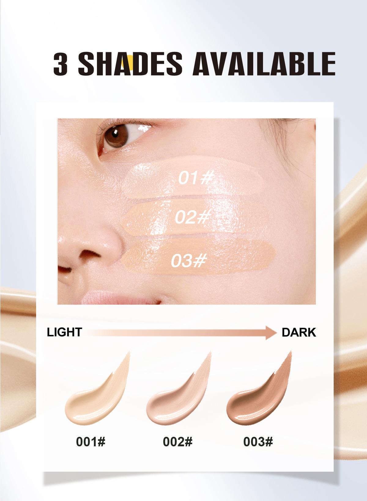 Natural concealer cream that doesn't cake, moisturizing and long-lasting foundation, available in stock