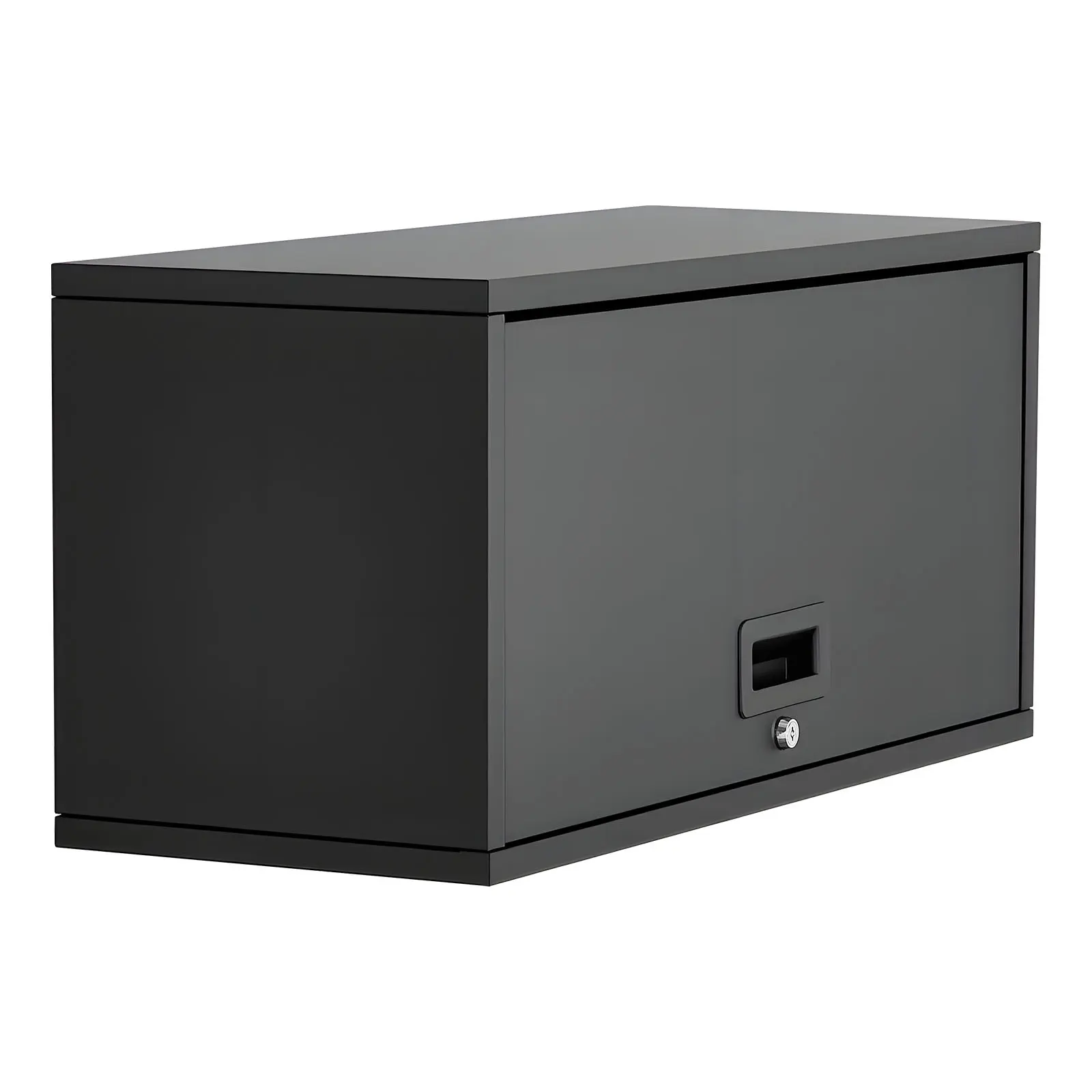 Metal Wall Cabinet, X.01d X.02h Inch, 120 lbs / 54.5 kg Load Capacity, SPCC Cold-Rolled Steel Construction, Floating Garage Tool Cabinet with Up-Flip Door, Secure Locking