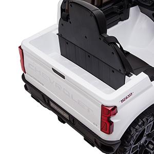 GARVEE 12V Ride On Car - Licensed Chevrolet Silverado GMC Electric Truck with Remote Control, MP3/Bluetooth, Spring Suspension, LED Lights, Battery Powered, Perfect for Toddlers, Red